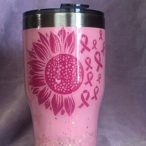 Breast cancer awareness tumbler